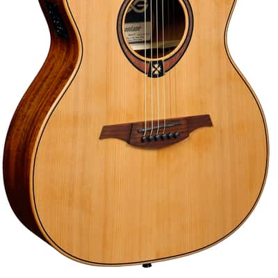 LAG T170ACE Tramontane 170 Auditorium Elektro-Akustikgitarre natur satin image 2