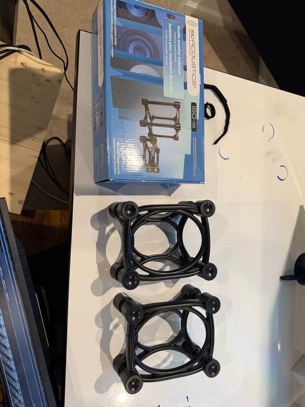IsoAcoustics ISO-155 Medium Studio Monitor Isolation Stands (Pair) 2017 - Present - Black image 1