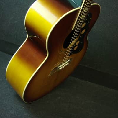 Vintage Made In Japan J-200 Jumbo Acoustic Guitar Ibanez Matsumoko MIJ J200 w/Bag image 14