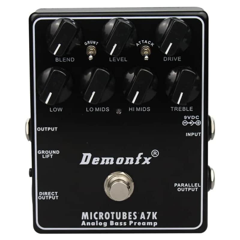 DemonFX MICROTUBES A7K Bass Preamp Pedal 4 BASS Guitar image 1