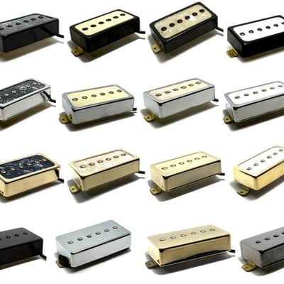 Dragonfire H90 BRIDGE Pickup ~ Humbucker Sized / Cased P90 Performance, Chrome Ring w/ Cream Inlay image 4