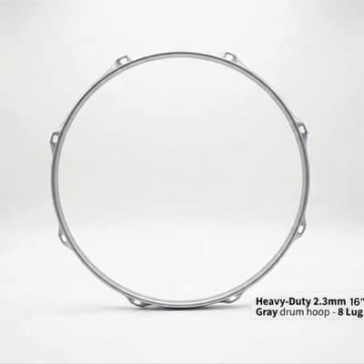 16” Gray Hoop 8 Lug 2.3 mm Heavy Duty Triple Flange image 3