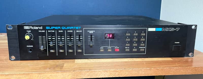 Roland MKS-7 Super Quartet Synthesizer Module - Black image 1