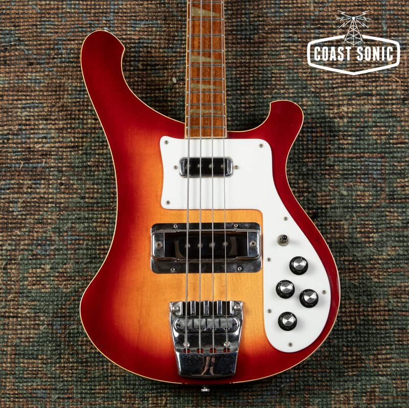 1991 Rickenbacker 4003 Bass w/ Bartolini TCT Preamp, Fireglo, Made in USA, with case image 1