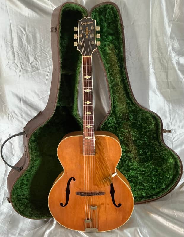 1945 Epiphone Triumph Acoustic Archtop Hollowbody Guitar Owned By Tony Bennett w/Original Hardshell Case image 1