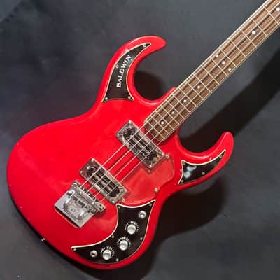 Burns Baldwin Baby Bison Bass - Clean and Original - with Burns Guitar Pickup - Original Case image 7