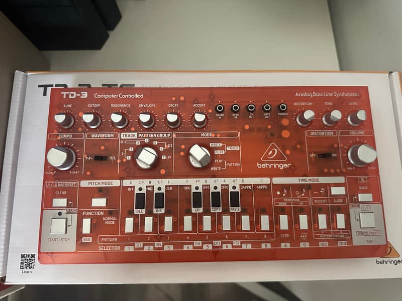 Behringer TD-3 Analog Bass Line Synthesizer 2019 - Present - Transparent Orange image 1