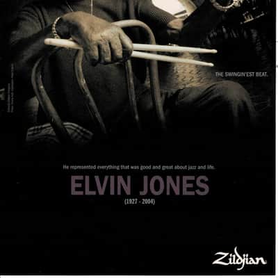 Elvin Jones's 14" A. Zildjian & Cie, Vintage Hi-Hats Pair 930g 1162g. 2001 image 2