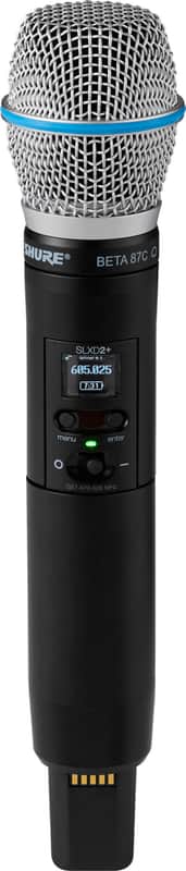 Shure SLXD2+/B87A Handheld Wireless Microphone Transmitter with Beta 87A Capsule image 1