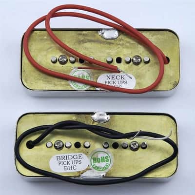 Vintage Soapbar Guitar Mini Humbucker Pickups Set image 2