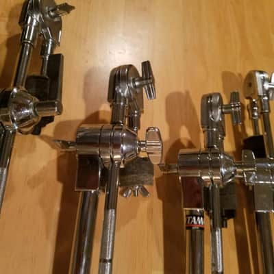 (*Rare to Find*) Vintage Lot of Tama (LeverLock) Matching Boom Arms with Ratchet Arms - 2 Long & 2 Short - *Very Clean* image 3