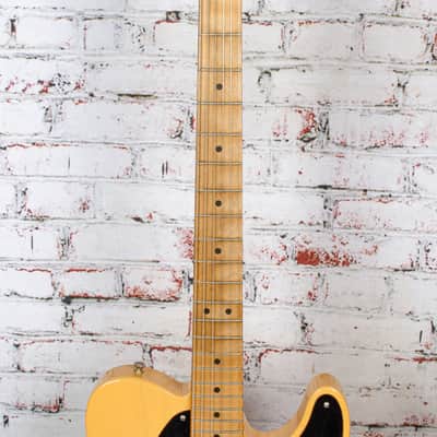 Fender -  75th Anniversary Vintera Road Worn 1951 Telecaster - Electric Guitar w/ Maple Fingerboard - Butterscotch Blonde - w/ Hardshell Case image 3