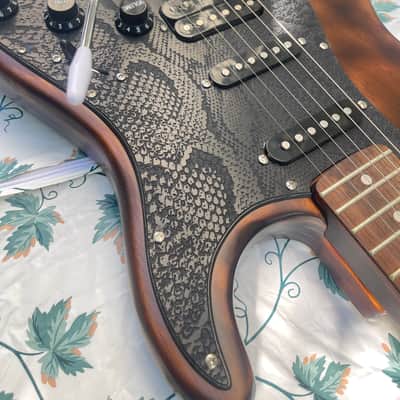 Custom Strat Style Partscaster - Shou Sugi Ban - SSH image 4