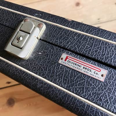 Vintage 1960's Polverini Bros Electric Bass Guitar Hard Case Fender Vox image 4