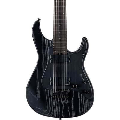 ESP LTD SN-1007 Baritone HT 7-String Electric Guitar Regular Black Blast