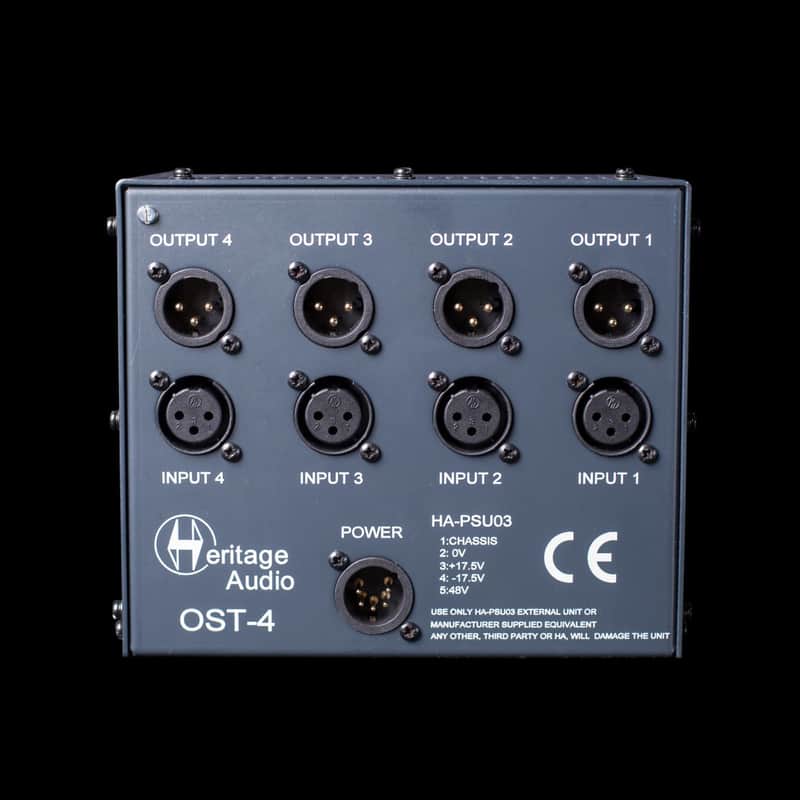 Heritage Audio OST-4 4-Slot 500 Series Powered Rack image 1