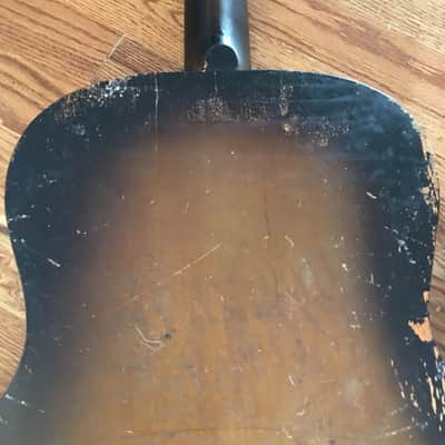 Vintage Harmony Gene Autry Re-Braced parlor cowboy stencil image 6