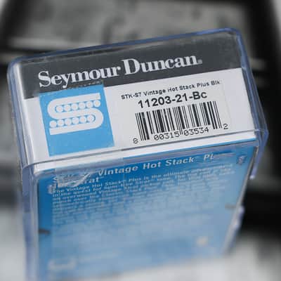 Seymour Duncan STK-S7 Vintage Hot Stack Plus Strat Pickup - Black image 3