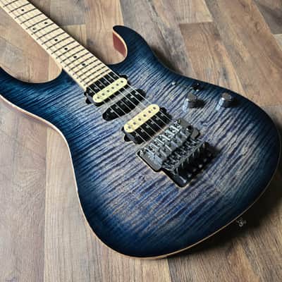 Suhr Modern Pro M6 - Faded Trans Whale Blue Burst image 6
