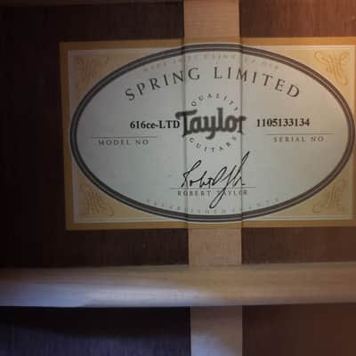 Taylor 616ce-LTD | Serial No. 1105133134 | African Ebony [Gabon Blackwood] & European Spruce image 23