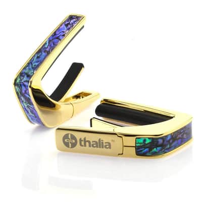 Thalia Exotic Capo Blue Abalone Shell (24K Gold) image 1