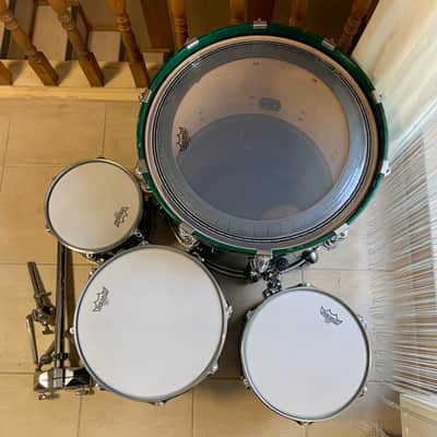 Premier Genista 90s 22,10,12,14 TerraVerdi green drumkit image 5