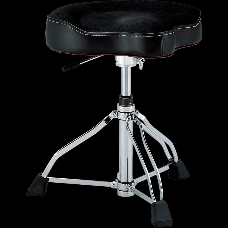 Tama HT550BCN 1st Chair Hydrualic Glide Rider Drum Throne, Black Cloth image 1