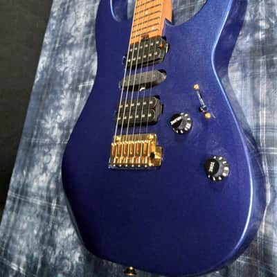 MINT!! Charvel Pro-Mod DK24 HSH 2PT CM Caramelized Maple Neck Mystic Blue 7.4lbs! / Authorized Dealer SAVE image 9