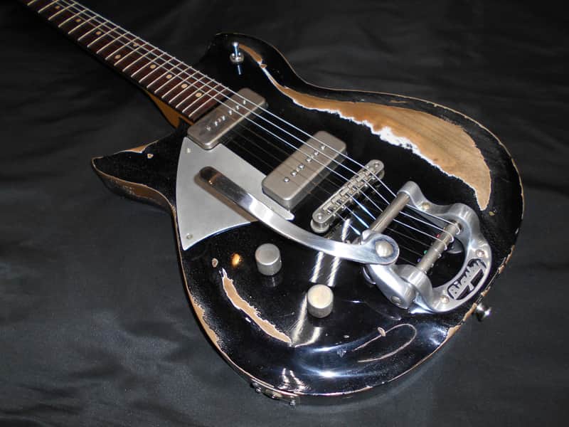 Fano Alt de Facto RB6,P-90,Bull Black,Rosewood,Heavy Distress,Left