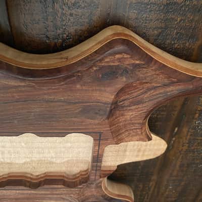 Scarlet Fire Guitars Rosebud Prototype Jerry Garcia Doug Irwin Alembic Tiger Style guitar body project Grateful Dead Cocobolo image 13