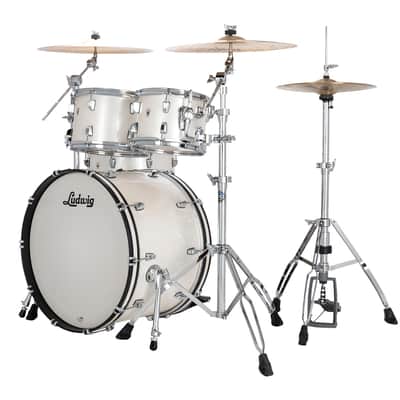 Ludwig *Pre-Order* NeuSonic Silver Silk Wrap MOD2 Drums 14x22_16x16_8x12_7x10 Shell Pack | Special Order | Authorized Dealer image 2