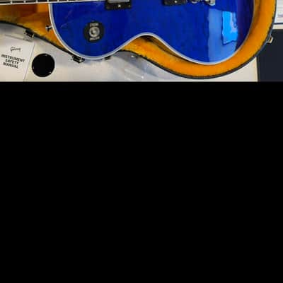 Gibson Le Paul Custom Shop 2025 - Gibson Custom Les Paul Custom AAA Quilt Top - Viper Blue Gloss, image 8