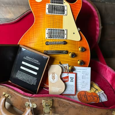 Gibson Custom 1960 Les Paul Standard Reissue, VOS 8.15 LBS!! - Tangerine Burst 06037 image 14