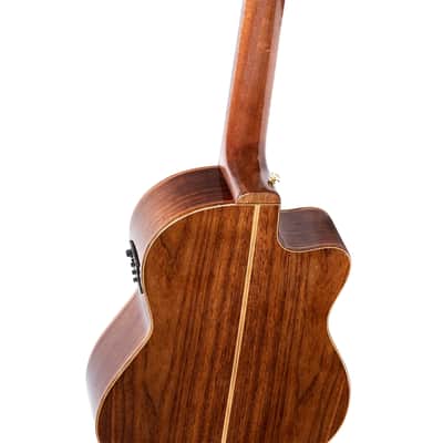 Ortega RCE159MN-L Performer Series Solid Cedar Top Mahogany Neck Cutaway Nylon 6-String Classical Acoustic-Electric Guitar w/Gig Bag For Left Hand Player image 8