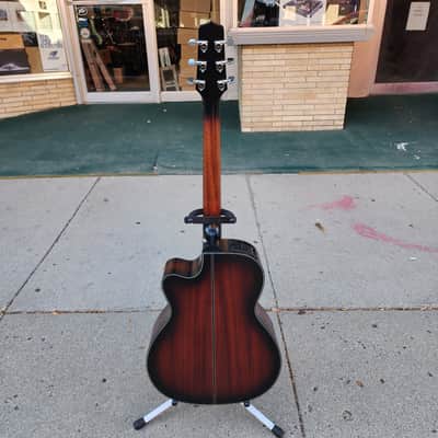 Takamine CP771MC SB Limited Edition Solid Mahogany OM Cutaway Acoustic/Electric Guitar 2010s - Shadow Burst Satin image 6