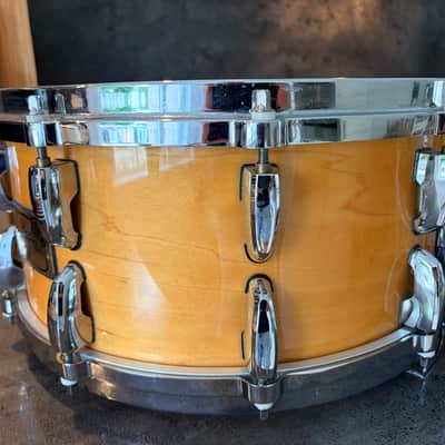 Pearl B-5314D Masters maple custom snare 14x6.5” 1996 - #Natural maple image 4
