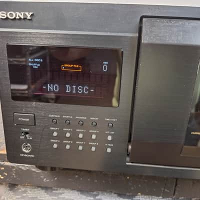 SONY CDP-CX90ES CD PLAYER/200 CD DISC CHANGER WITH REMOTE/WORKING image 4