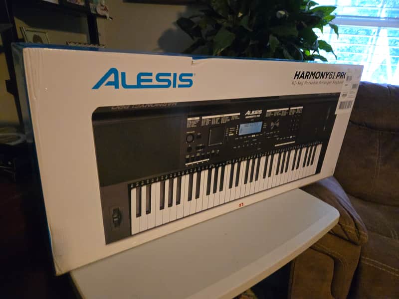 NEW Alesis Harmony 61 Pro 61-Key Portable Keyboard 2022 - Present - Black image 1