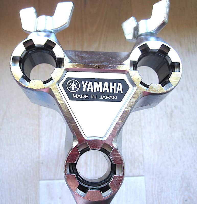 Yamaha 3-Hole Receiver Tom Mount Holder Post with Memory Lock - Vintage image 1