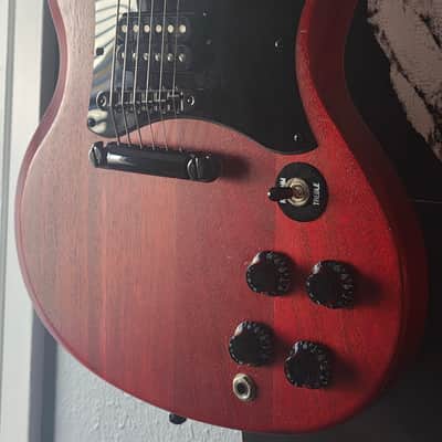 2012 Gibson SG Special Baritone Setup Faded - Worn Cherry image 3