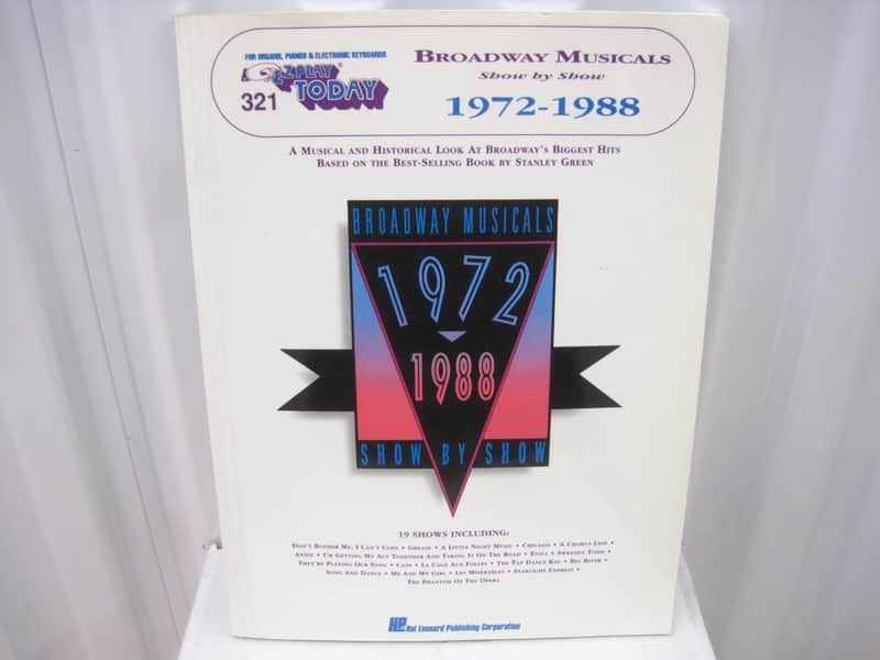 Broadway Musicals 1972-1988 Show by Show EZ Play Today 321 Sheet Music Song Book image 1