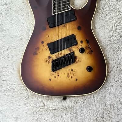 Jackson Concept Soloist SLAT7P HT MS 7-String Guitar Fanned Frets, Bourbon Burst image 10