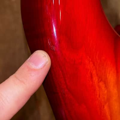 Fender American Deluxe Stratocaster with Rosewood Fretboard 2002 - Aged Cherry Burst image 13