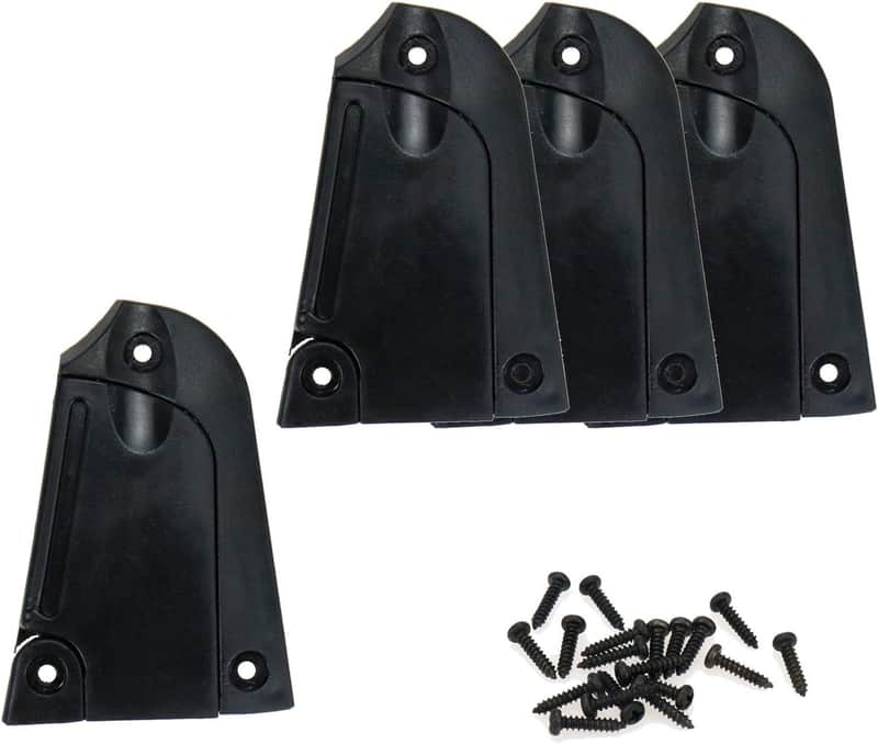 4Pcs Truss Rod Cover Plate Detachable Blank Bell Shape PVC Compatible with Electric Guitar with Screws image 1