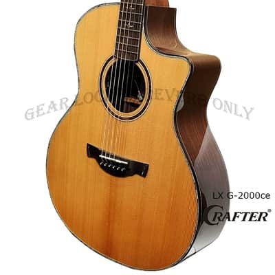 Crafter LX G-2000ce all solid torrefied Alpine Spruce & rosewood electric guitar image 9