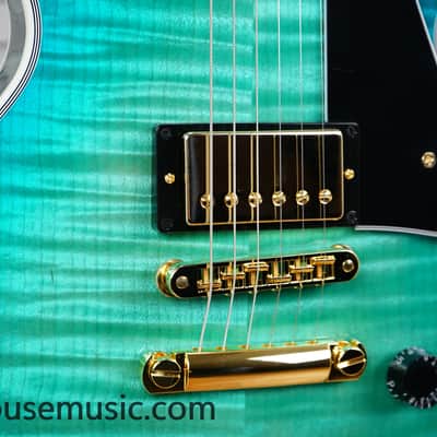 Gibson Custom Shop Dealer Select Les Paul Custom Figured – Opal Reef image 8