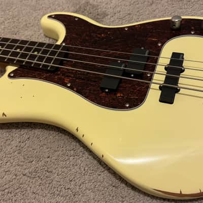ESP LTD TS-4 Tommy Stinson Signature 2013 - 2015 - Distressed Vintage White image 3