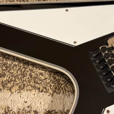 RARE! 2018 Epiphone Richie Faulkner Signature Flying V Custom Ebony Judas Priest image 4