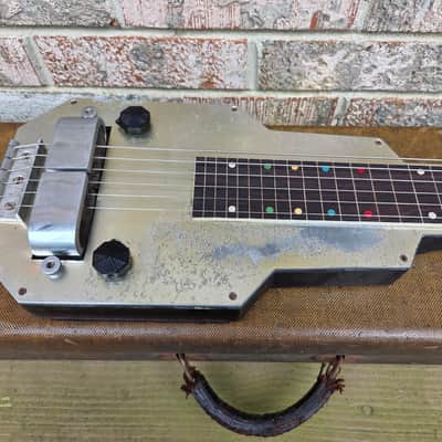 Vintage Circa 1936 Epiphone Electar Aluminum Top Lap Steel Guitar w/ Original Case! image 4