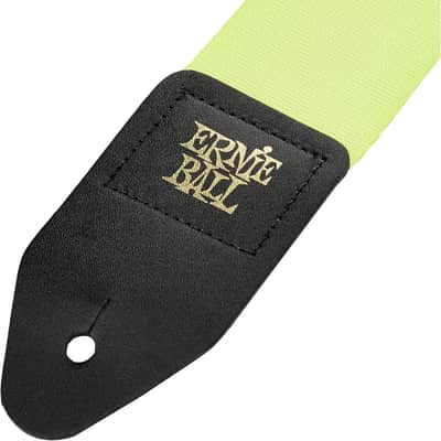 Ernie Ball Premium Guitar Strap, Neon Green (P05320) image 2
